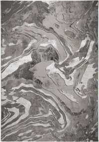 Flair Rugs, AKCIA: 200x290 cm Kusový koberec Eris Marbled Silver, šedá, kancelária