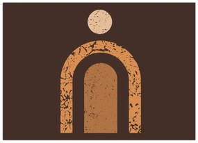 Obraz - Oranžové oblúky N⁰3 (70x50 cm)