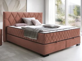 Dvojposteľ Reve Reve 180x200 cm, lososová látka