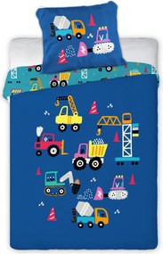 FARO Obliečky do postieľky 100x135 + 40x60 cm - Na stavbe 023