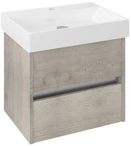 Sapho Sapho, NIRONA umývadlová skrinka 57x51,5x43cm, dub Mocca (NR061), NR060-1212