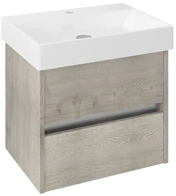 Sapho Sapho, NIRONA umývadlová skrinka 57x51,5x43cm, dub Mocca (NR061), NR060-1212