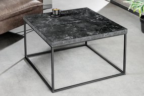 Dizajnový konferenčný stolík Haines 60 cm vzor antracitový mramor