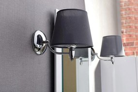 SAPHO - HANBO nástenné svietidlo E27, 60W, 230V, IP21, chróm, AU526