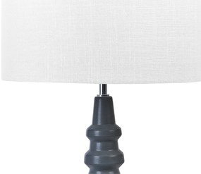 Keramická stolná lampa čierna CERILLOS Beliani