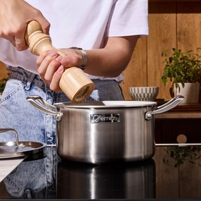 Elmich Sada nerezových hrncov s keramickým povrchom Tria Ceramic 3 ks