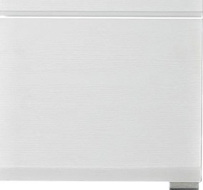 Komoda/botník Funny, dub strieborný/biela