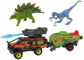 Lean Toys Terénne auto s vozíkom – 2ks. Dinosaurov