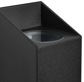 Nordlux - Vonkajšie nástenné svietidlo NICO 2xGU10/35W/230V IP54 čierna