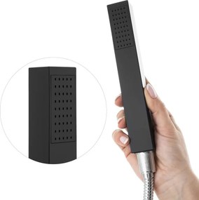 Erga Trio, 3-otvorová vaňová batéria, čierna matná, ERG-YKA-BW.TRIO-BLK