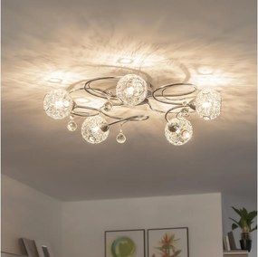 Eglo 32103 - Prisadený luster VELAGO 5xG9/33W/230V lesklý chróm