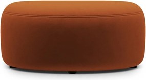 Zamatová podnožka v terakotovej farbe Kate – Micadoni