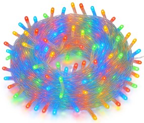 Vianočné svetielka LED záclona FLASH multicolor 1000 LED