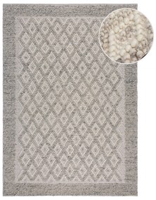 Flair Rugs, Ručne tkaný kusový koberec Minerals Diamond Grey, 160x230, šedá, chodba / predsieň