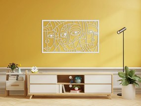 drevko Kubistický obraz z dreva Pohľady