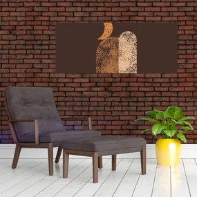 Obraz - Oranžové oblúky N⁰2 (120x50 cm)