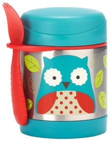 Skip Hop - Termoska na jedlo s lyžičkou/vidličkou ZOO 325 ml sova AG0422