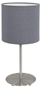 Eglo 55215 - Stolná lampa PASTERI 1xE14/40W/230V šedá