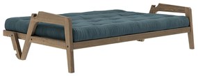 Variabilná pohovka Grab Pale Blue/Carob Brown 204 × 90 × 93 cm / 204 × 130 × 43 cm