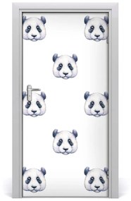 Samolepiace fototapety na dvere pandy 85x205 cm
