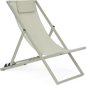 Taupe kovové záhradné ležadlo Taylor – Bizzotto