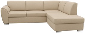 Rohová rozkladacia sedačka DORIS P - bežová