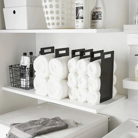 Čierne kovové stojany na uteráky v súprave 2 ks Tower – YAMAZAKI