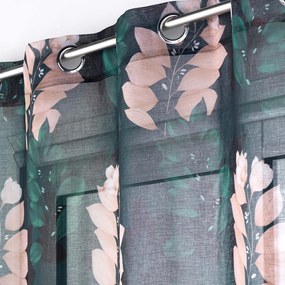 Tmavozelená voálová záclona 140x280 cm Belline – douceur d'intérieur