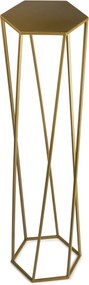 STOJAN NA KVETINÁČ HEXAGON 100X24X27 CM ZLATÁ