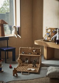 Ferm Living Vankúš z organickej bavlny Village OffWhite 40 x 40 cm