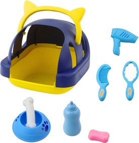 LEAN Toys Interaktívny plyšový pes pudel chodí a šteká s prepravkou