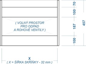 Comodo Kúpeľňová skrinka s keramickým umývadlom Sorno OW 60