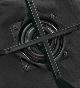 Jedálenská stolička Lewes - zamat - Tmavo sivá