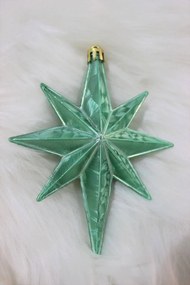 EWALDS Ľadovo tyrkysové vianočné ozdoby hviezdy 6ks
