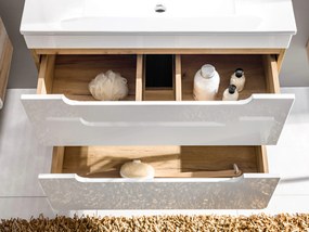 Comad Kúpeľňová skrinka pod umývadlo Aruba White 40 dub craft/biela