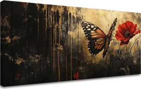Obraz motýľov Makový sen - 100% originál domaľovaný akrylom