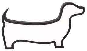 LED Detská stolná lampa DOG LED/12W/230V čierna