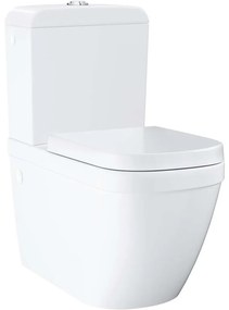 GROHE Euro Ceramic WC misa kombi Rimless s hlbokým splachovaním, Triple Vortex, variabilný odpad, 368 x 670 mm, alpská biela, 39338000