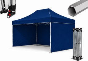 TRENDIE Hliníkový nožnicový stan 3x4,5m modrý