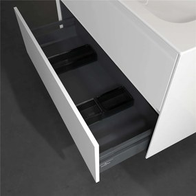 VILLEROY &amp; BOCH Collaro závesná skrinka pod umývadlo, 2 zásuvky, 996 x 498 x 603 mm, Glossy White, C13900DH