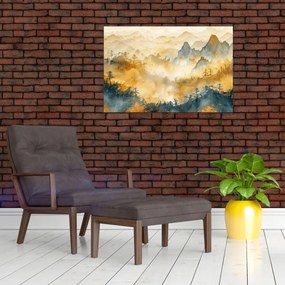 Obraz - Pohorie, akvarel (90x60 cm)