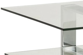 Štýlový TV stolík Akamu, chrómová