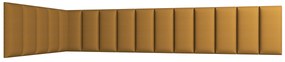 Set 16 čalúnených panelov Quadra 100x220x50 cm (horčicová). Vlastná spoľahlivá doprava až k Vám domov. 1051977