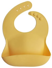 Mushie Silikónový podbradník: Mineral Yellow