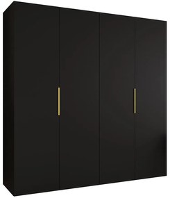 Skriňa Marbella I 200 čierna/zlatá