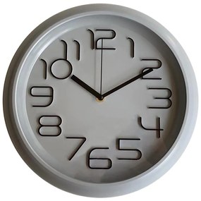 Šedé hodiny 30cm