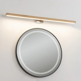 Brilagi-LED Kúpeľňové osvetlenie zrkadla WOODY MIRROR LED/15W/230V IP44 dub/chróm