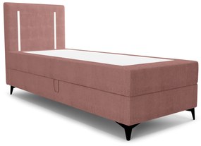 Jednolôžková posteľ 80 cm Ortega Comfort (terakota) (s roštom a matracom, bez úl. priestoru) (s LED osvetlením). Vlastná spoľahlivá doprava až k Vám domov. 1082663