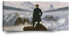 Sablio Obraz Pútnik nad morom hmly - Caspar David Friedrich - 110x50 cm