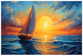 Obraz - Plachetnica (90x60 cm)